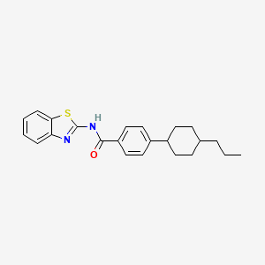 N-(1,3-benzothiazol-2-yl)-4-(4-propylcyclohexyl)benzamide