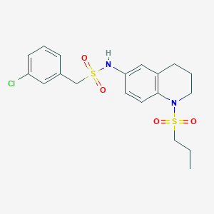 1-(3-chlorophenyl)-N-(1-(propylsulfonyl)-1,2,3,4-tetrahydroquinolin-6-yl)methanesulfonamide