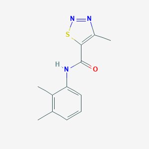molecular formula C12H13N3OS B287029 N-(2,3-dimethylphenyl)-4-methyl-1,2,3-thiadiazole-5-carboxamide 