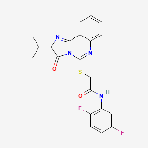 N-(2,5-difluorophenyl)-2-((2-isopropyl-3-oxo-2,3-dihydroimidazo[1,2-c]quinazolin-5-yl)thio)acetamide