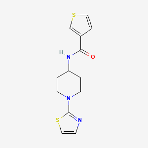 N-(1-(thiazol-2-yl)piperidin-4-yl)thiophene-3-carboxamide