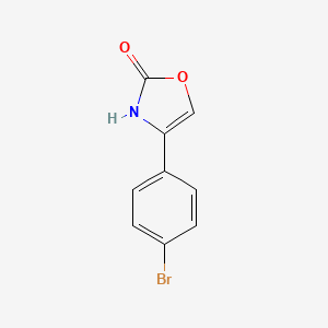 molecular formula C9H6BrNO2 B2870294 4-(4-bromo-phenyl)-3H-oxazol-2-one CAS No. 35962-11-9