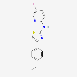 N-[2-(isobutylthio)-1,3-benzothiazol-6-yl]quinoline-8-sulfonamide