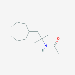 molecular formula C14H25NO B2870298 N-(1-Cycloheptyl-2-methylpropan-2-yl)prop-2-enamide CAS No. 2305474-44-4