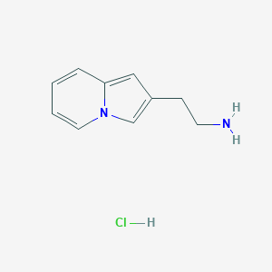 molecular formula C10H13ClN2 B2870316 2-(Indolizin-2-yl)ethan-1-amine hydrochloride CAS No. 1955514-11-0