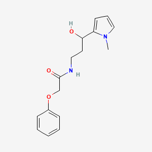 N-(3-hydroxy-3-(1-methyl-1H-pyrrol-2-yl)propyl)-2-phenoxyacetamide