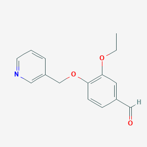 molecular formula C15H15NO3 B2870342 3-Ethoxy-4-(pyridin-3-ylmethoxy)benzaldehyde CAS No. 926247-63-4