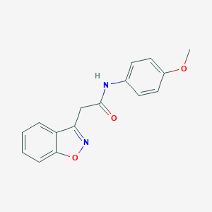 molecular formula C16H14N2O3 B287035 2-(1,2-benzisoxazol-3-yl)-N-(4-methoxyphenyl)acetamide 