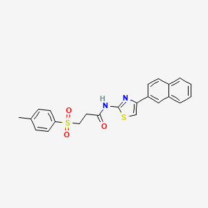 N-(4-(naphthalen-2-yl)thiazol-2-yl)-3-tosylpropanamide