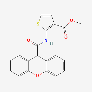 molecular formula C20H15NO4S B2870357 methyl 2-(9H-xanthene-9-carboxamido)thiophene-3-carboxylate CAS No. 1172056-95-9