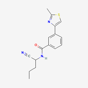 N-(1-cyanobutyl)-3-(2-methyl-1,3-thiazol-4-yl)benzamide