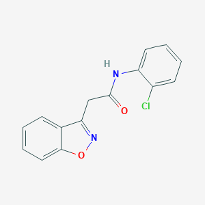 molecular formula C15H11ClN2O2 B287036 2-(1,2-benzisoxazol-3-yl)-N-(2-chlorophenyl)acetamide 