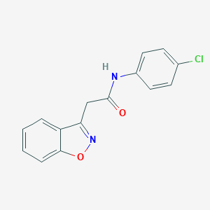 molecular formula C15H11ClN2O2 B287037 2-(1,2-benzisoxazol-3-yl)-N-(4-chlorophenyl)acetamide 