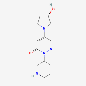 5-[(3S)-3-hydroxypyrrolidin-1-yl]-2-(piperidin-3-yl)-2,3-dihydropyridazin-3-one