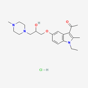 1-(1-ethyl-5-(2-hydroxy-3-(4-methylpiperazin-1-yl)propoxy)-2-methyl-1H-indol-3-yl)ethanone hydrochloride