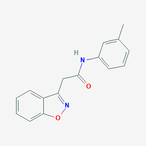 molecular formula C16H14N2O2 B287038 2-(1,2-苯并恶唑-3-基)-N-(3-甲基苯基)乙酰胺 