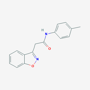 molecular formula C16H14N2O2 B287039 2-(1,2-benzisoxazol-3-yl)-N-(4-methylphenyl)acetamide 