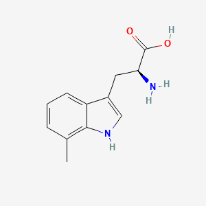 molecular formula C12H14N2O2 B2870393 7-methyl-L-tryptophan CAS No. 17332-70-6; 33468-36-9
