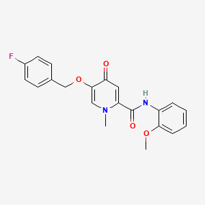 5-((4-fluorobenzyl)oxy)-N-(2-methoxyphenyl)-1-methyl-4-oxo-1,4-dihydropyridine-2-carboxamide