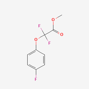 molecular formula C9H7F3O3 B2870419 Methyl 2,2-difluoro-2-(4-fluorophenoxy)acetate CAS No. 338792-43-1