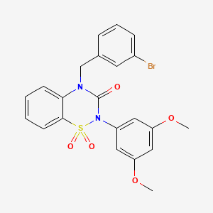 4-(3-bromobenzyl)-2-(3,5-dimethoxyphenyl)-2H-1,2,4-benzothiadiazin-3(4H)-one 1,1-dioxide