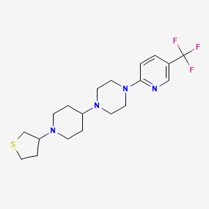 1-(1-(Tetrahydrothiophen-3-yl)piperidin-4-yl)-4-(5-(trifluoromethyl)pyridin-2-yl)piperazine