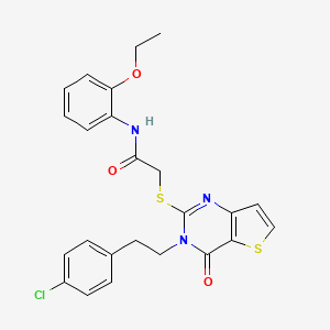 2-({3-[2-(4-chlorophenyl)ethyl]-4-oxo-3H,4H-thieno[3,2-d]pyrimidin-2-yl}sulfanyl)-N-(2-ethoxyphenyl)acetamide