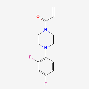 molecular formula C13H14F2N2O B2870437 1-[4-(2,4-Difluorophenyl)piperazin-1-yl]prop-2-en-1-one CAS No. 2396580-44-0