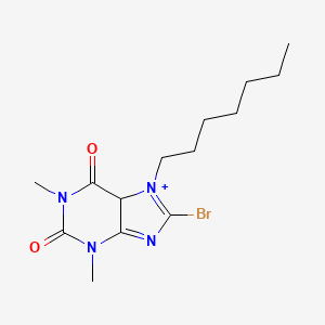 8-bromo-7-heptyl-1,3-dimethyl-2,3,6,7-tetrahydro-1H-purine-2,6-dione