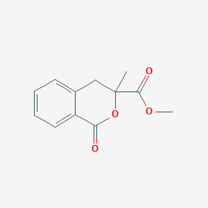 molecular formula C12H12O4 B2870450 3-Methyl-1-oxo-isochroman-3-carboxylic acid methyl ester CAS No. 27979-45-9