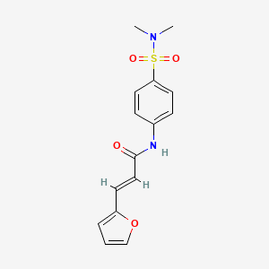 (E)-N-(4-(N,N-dimethylsulfamoyl)phenyl)-3-(furan-2-yl)acrylamide