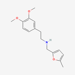 molecular formula C16H21NO3 B2870492 [2-(3,4-Dimethoxy-phenyl)-ethyl]-(5-methyl-furan-2-ylmethyl)-amine CAS No. 626216-00-0