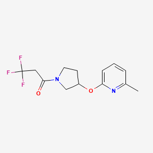 3,3,3-Trifluoro-1-(3-((6-methylpyridin-2-yl)oxy)pyrrolidin-1-yl)propan-1-one