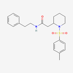 N-phenethyl-2-(1-tosylpiperidin-2-yl)acetamide