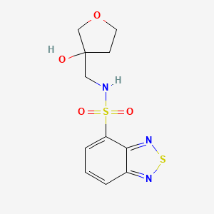 N-((3-hydroxytetrahydrofuran-3-yl)methyl)benzo[c][1,2,5]thiadiazole-4-sulfonamide