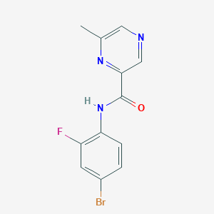 N-(4-Bromo-2-fluorophenyl)-6-methylpyrazine-2-carboxamide