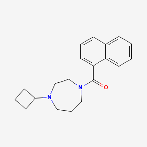 molecular formula C20H24N2O B2870566 (4-Cyclobutyl-1,4-diazepan-1-yl)(naphthalen-1-yl)methanone CAS No. 2320681-24-9