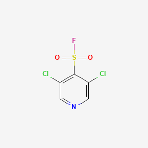 molecular formula C5H2Cl2FNO2S B2870589 3,5-Dichloropyridine-4-sulfonyl fluoride CAS No. 2173999-42-1