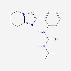 molecular formula C17H22N4O B2870591 1-Isopropyl-3-(2-(5,6,7,8-tetrahydroimidazo[1,2-a]pyridin-2-yl)phenyl)urea CAS No. 2097889-60-4