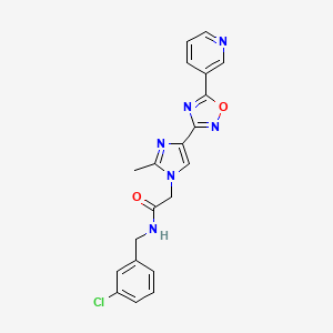 N~1~-(3-chlorobenzyl)-2-{2-methyl-4-[5-(3-pyridyl)-1,2,4-oxadiazol-3-yl]-1H-imidazol-1-yl}acetamide