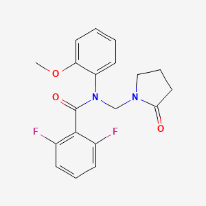 2,6-difluoro-N-(2-methoxyphenyl)-N-((2-oxopyrrolidin-1-yl)methyl)benzamide