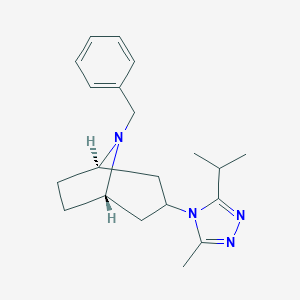 B028706 (1R,3s,5S)-8-Benzyl-3-(3-isopropyl-5-methyl-4H-1,2,4-triazol-4-yl)-8-azabicyclo[3.2.1]octane CAS No. 423165-13-3