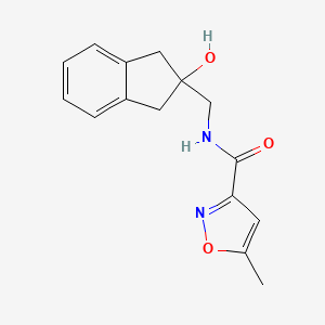 N-((2-hydroxy-2,3-dihydro-1H-inden-2-yl)methyl)-5-methylisoxazole-3-carboxamide