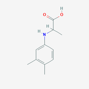 molecular formula C11H15NO2 B2870628 2-(3,4-Dimethylphenylamino)propionic acid CAS No. 725234-42-4