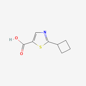 molecular formula C8H9NO2S B2870629 2-Cyclobutylthiazole-5-carboxylic acid CAS No. 1369934-00-8