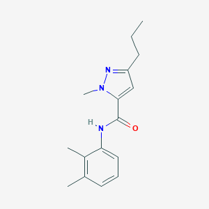 molecular formula C16H21N3O B287064 N-(2,3-dimethylphenyl)-1-methyl-3-propyl-1H-pyrazole-5-carboxamide 