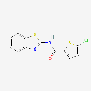 molecular formula C12H7ClN2OS2 B2870653 N-(1,3-benzothiazol-2-yl)-5-chlorothiophene-2-carboxamide CAS No. 325987-07-3