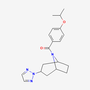 ((1R,5S)-3-(2H-1,2,3-triazol-2-yl)-8-azabicyclo[3.2.1]octan-8-yl)(4-isopropoxyphenyl)methanone