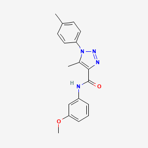 N-(3-methoxyphenyl)-5-methyl-1-(4-methylphenyl)-1H-1,2,3-triazole-4-carboxamide