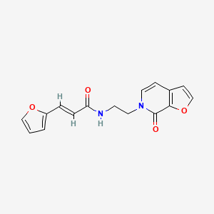 (E)-3-(furan-2-yl)-N-(2-(7-oxofuro[2,3-c]pyridin-6(7H)-yl)ethyl)acrylamide